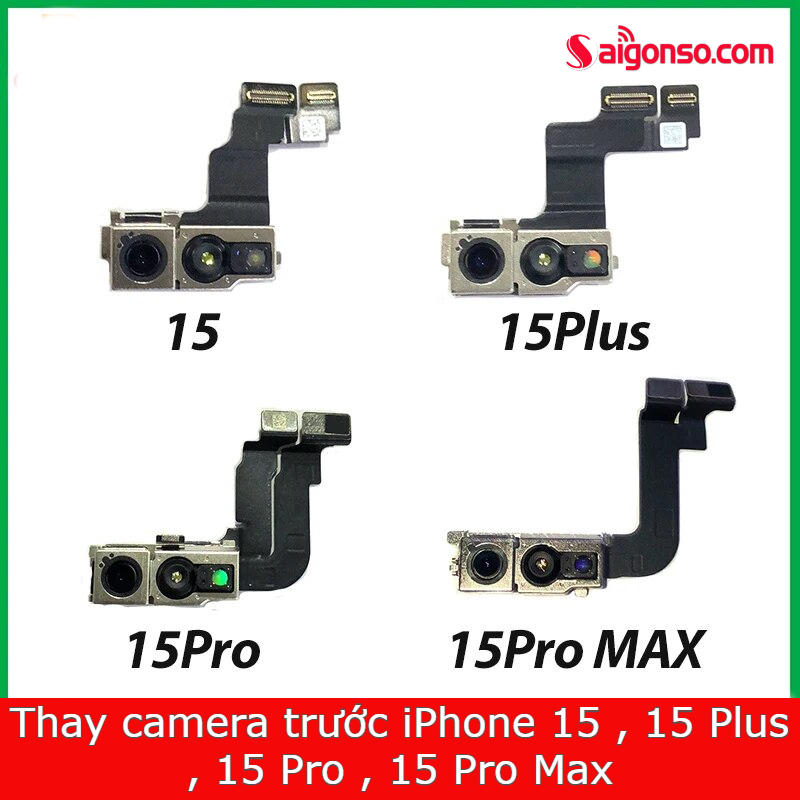 camera trước iphone 15 pro max